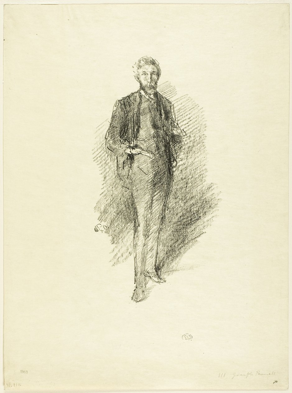 Estudo: Joseph Pennell de James Abbott McNeill Whistler