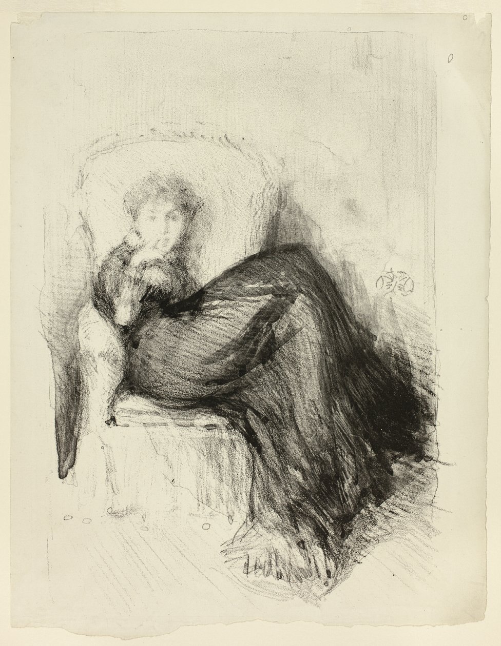 Estudo: Maud Sentado de James Abbott McNeill Whistler