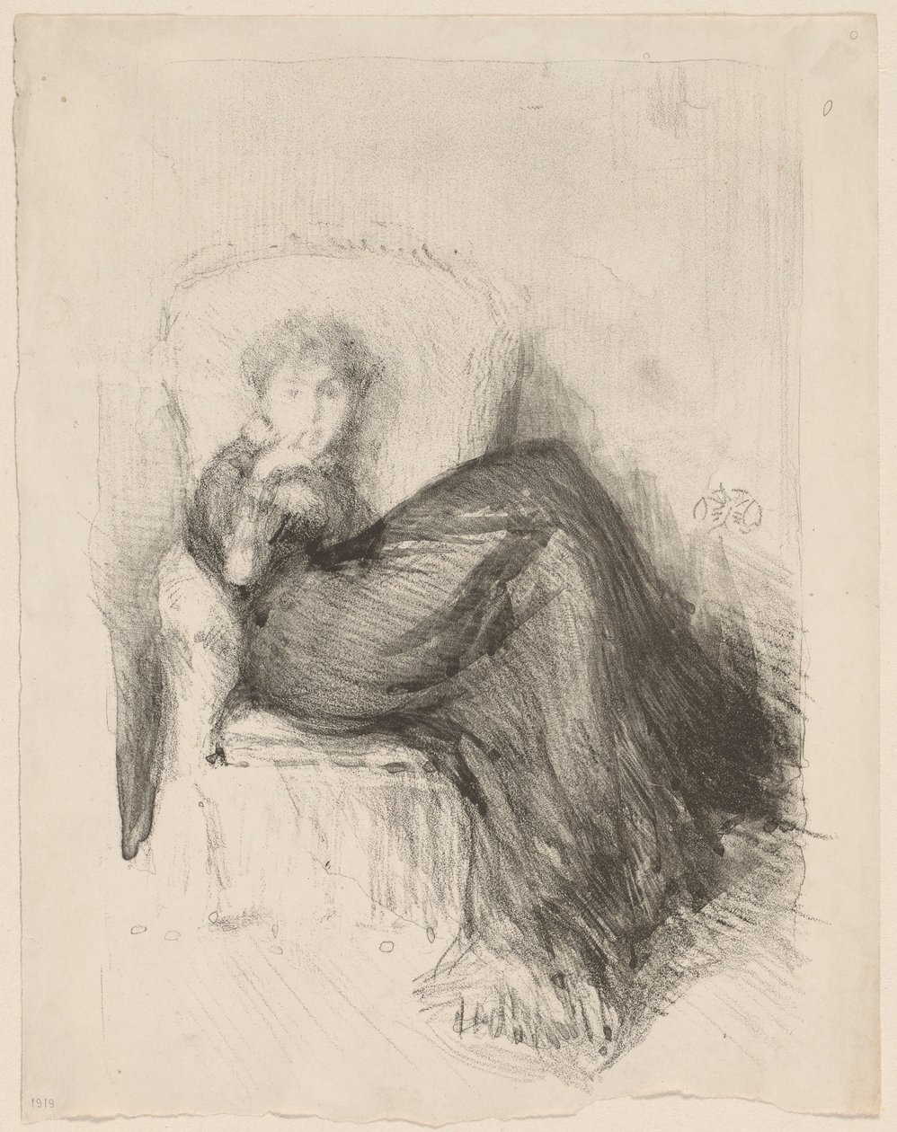 Estudo: Matilde sentada de James McNeill Whistler