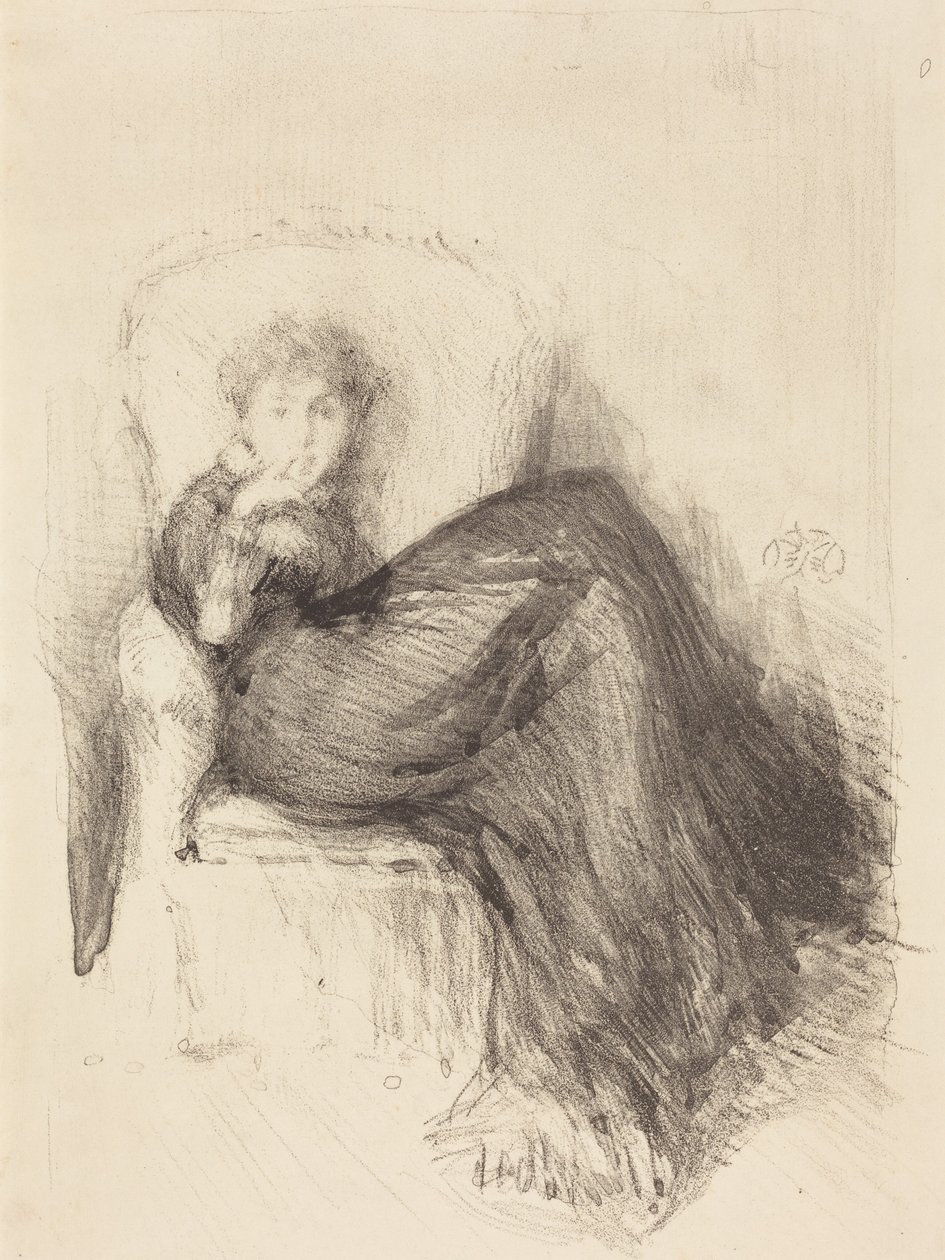 Estudo: Maude Sentada de James McNeill Whistler