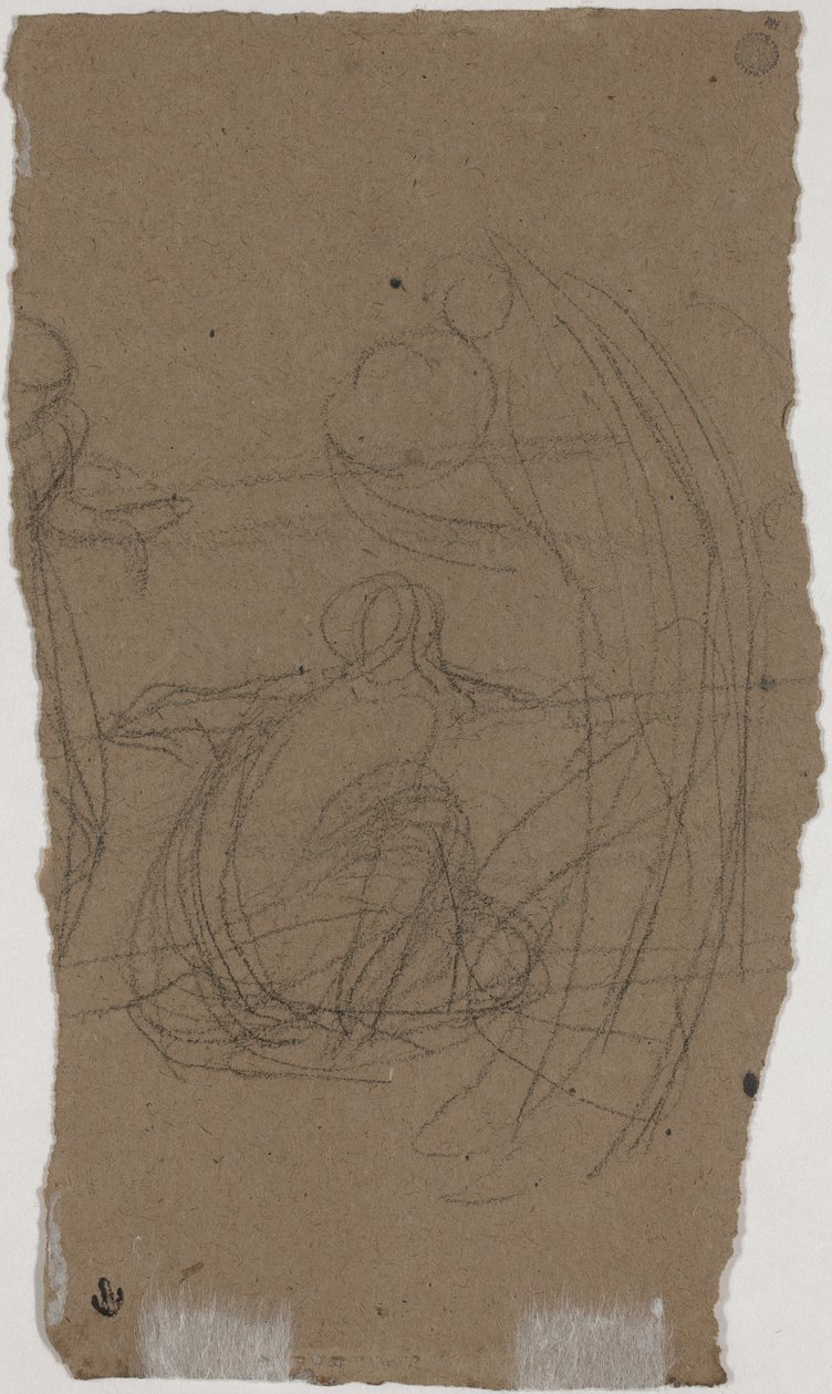Estudo para "Variações em Azul e Verde" [verso] de James Abbott McNeill Whistler