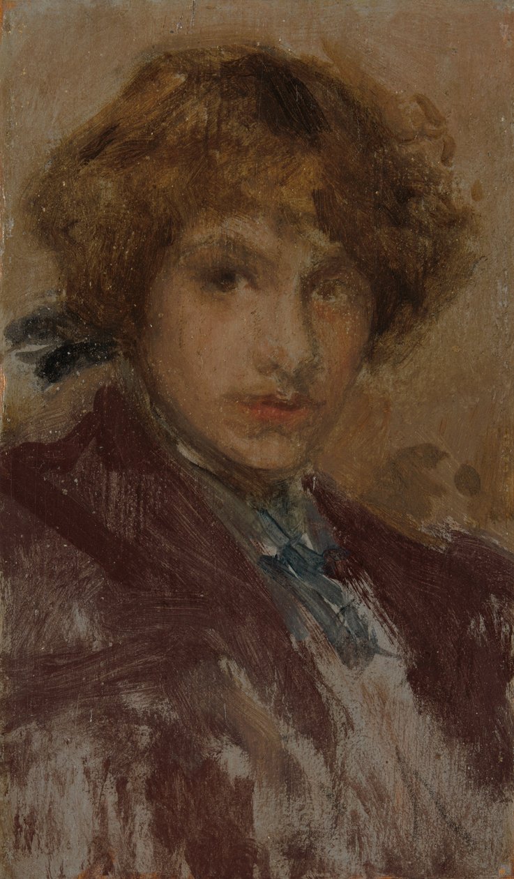 Estudo da cabeça e dos ombros de uma rapariga de James McNeill Whistler