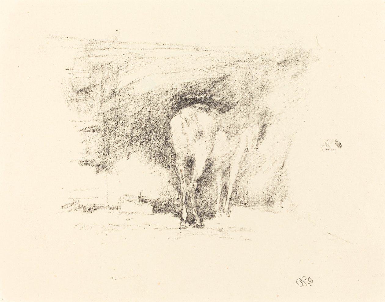 Estudo de um cavalo de James Abbott McNeill Whistler