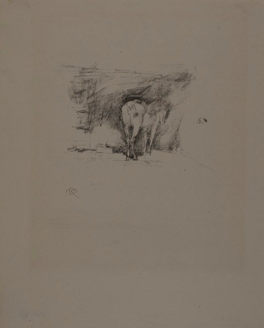 Estudo de um cavalo de James Abbott McNeill Whistler