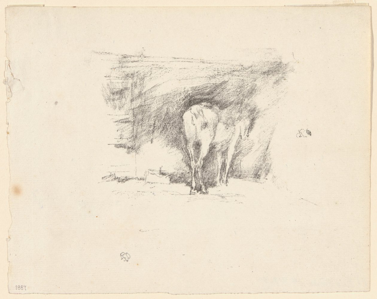 Estudo de um cavalo de James Abbott McNeill Whistler