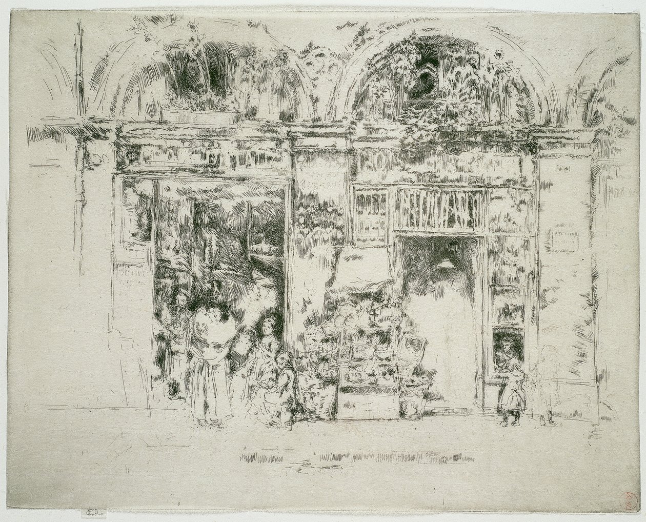 Girassóis, Mercado de St Germain, Paris de James McNeill Whistler