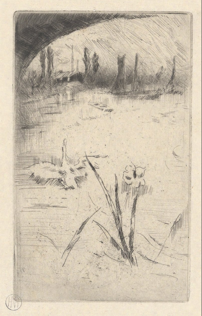 Cisne e Íris de James Abbott McNeill Whistler