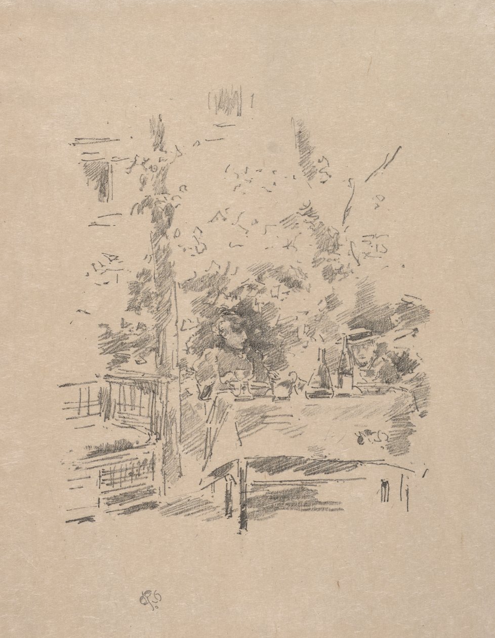Encontro a sós no jardim de James McNeill Whistler