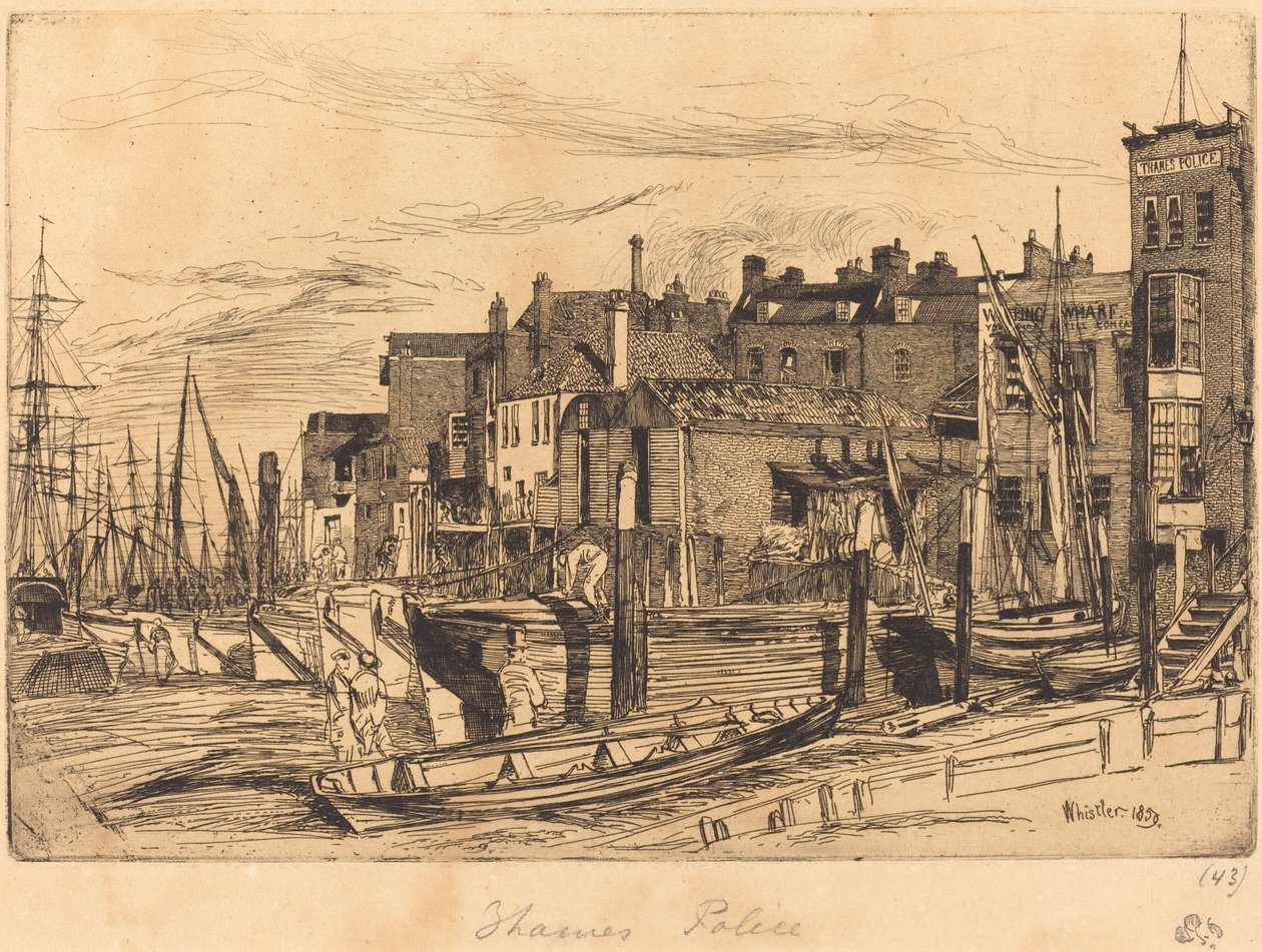 Polícia do Tamisa de James Abbott McNeill Whistler