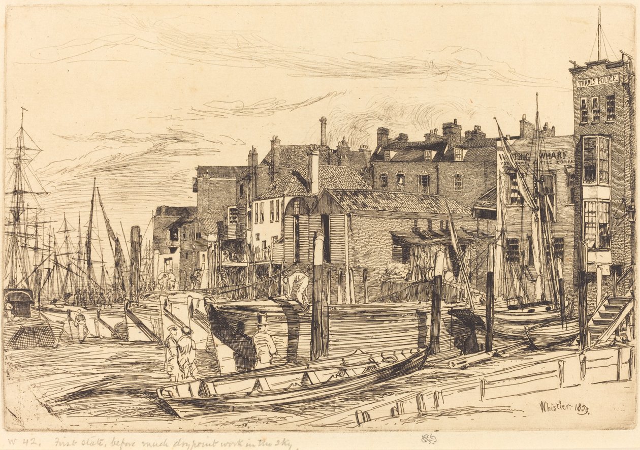 Polícia do Tamisa de James Abbott McNeill Whistler