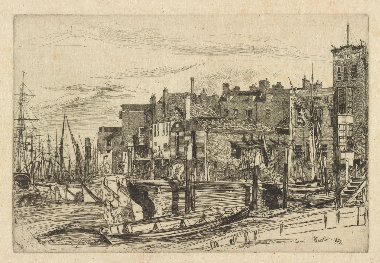 Polícia do Tamisa de James Abbott McNeill Whistler