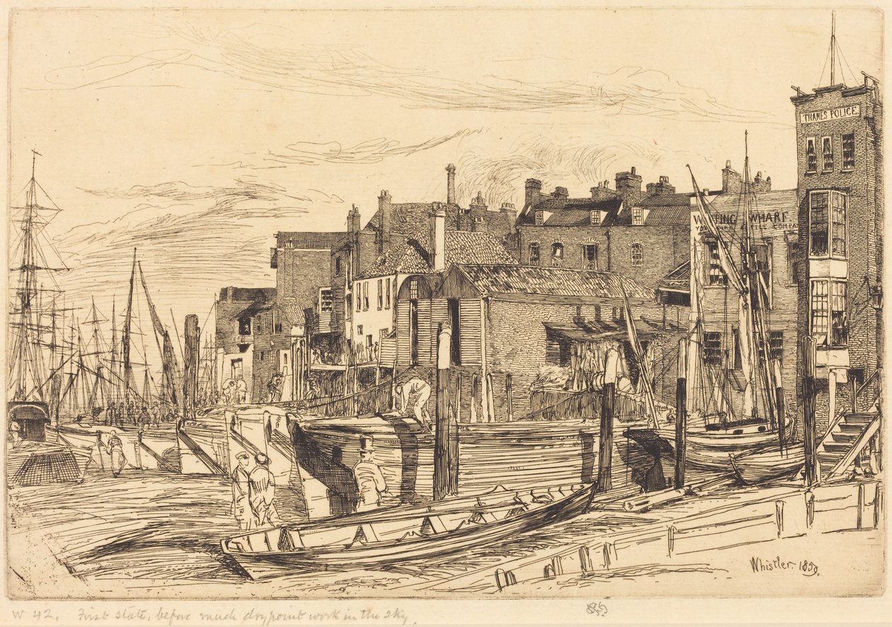 Polícia do Tamisa de James McNeill Whistler