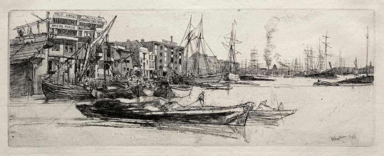 Armazém do Tamisa de James McNeill Whistler