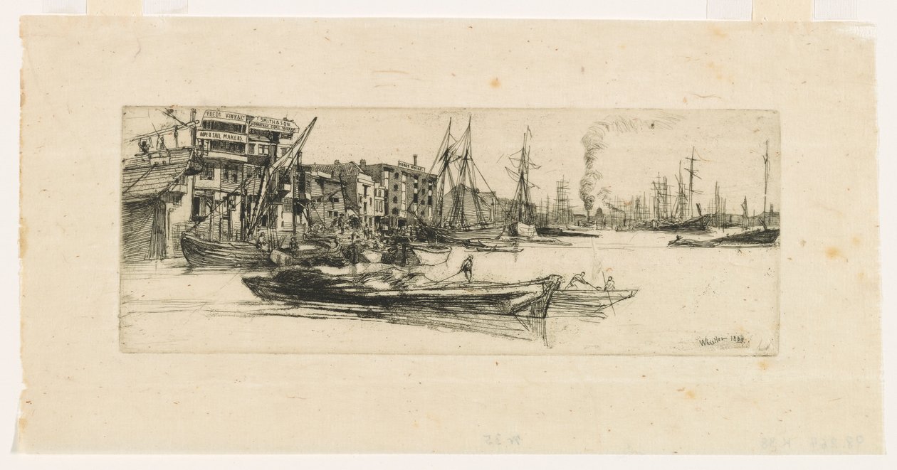 Armazéns do Tamisa de James Abbott McNeill Whistler