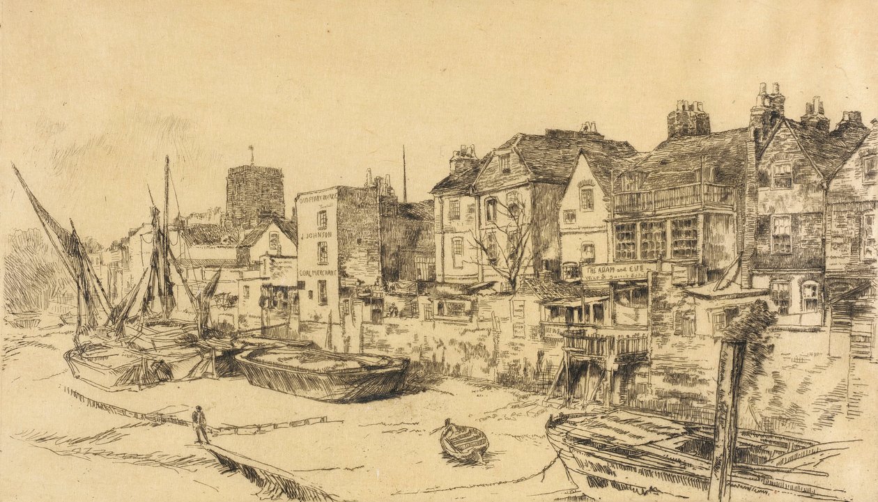 O «Adão e Eva», Old Chelsea de James McNeill Whistler