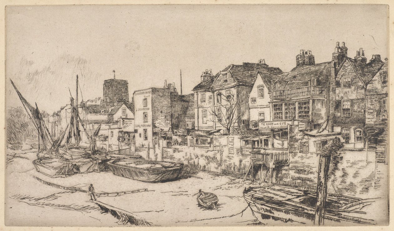 O «Adão e Eva», em Old Chelsea de James McNeill Whistler