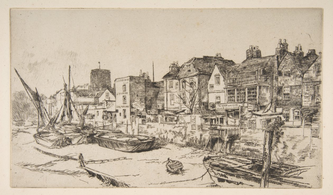 O «Adão e Eva», Old Chelsea de James McNeill Whistler