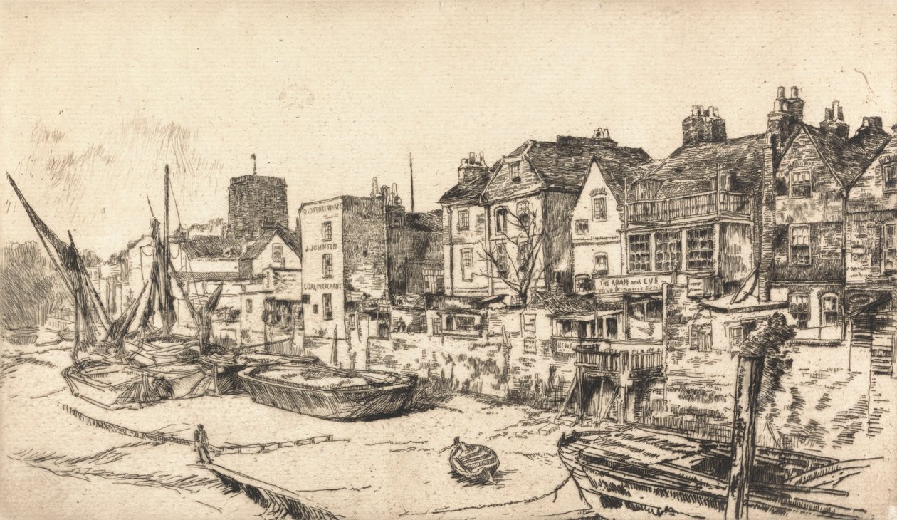 A Taverna de Adão e Eva, Old Chelsea de James Abbott McNeill Whistler