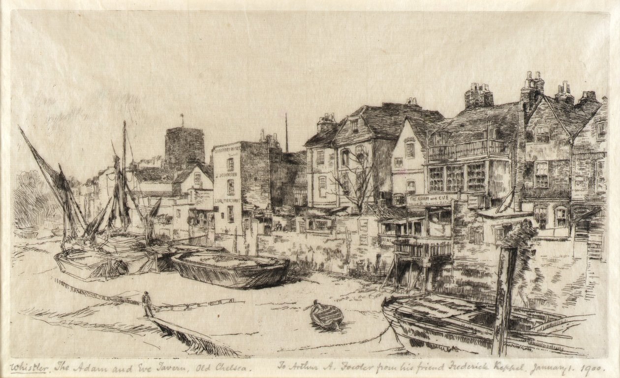 A Taberna Adão e Eva, Old Chelsea de James McNeill Whistler