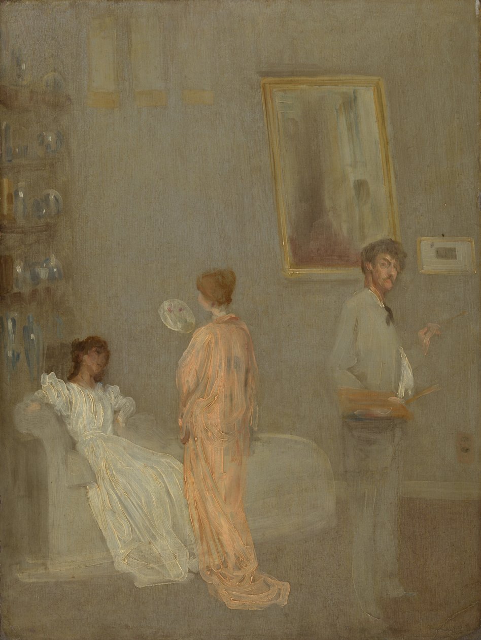 O artista no seu estúdio de James McNeill Whistler