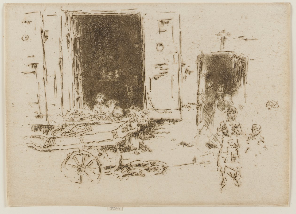 The Barrow - Distrito de Marolles, Bruxelas de James Abbott McNeill Whistler