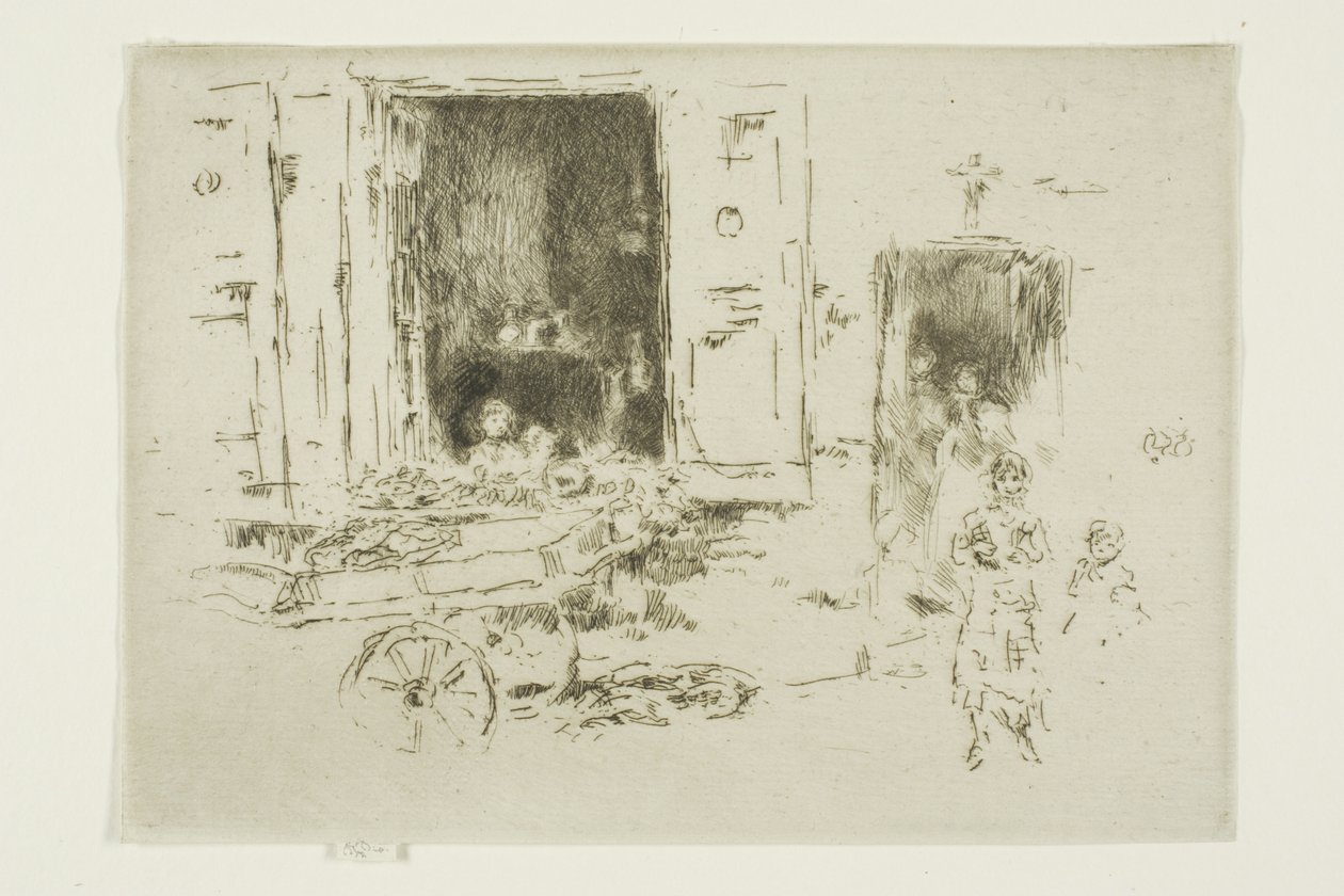 The Barrow - Distrito de Marolles, Bruxelas de James Abbott McNeill Whistler