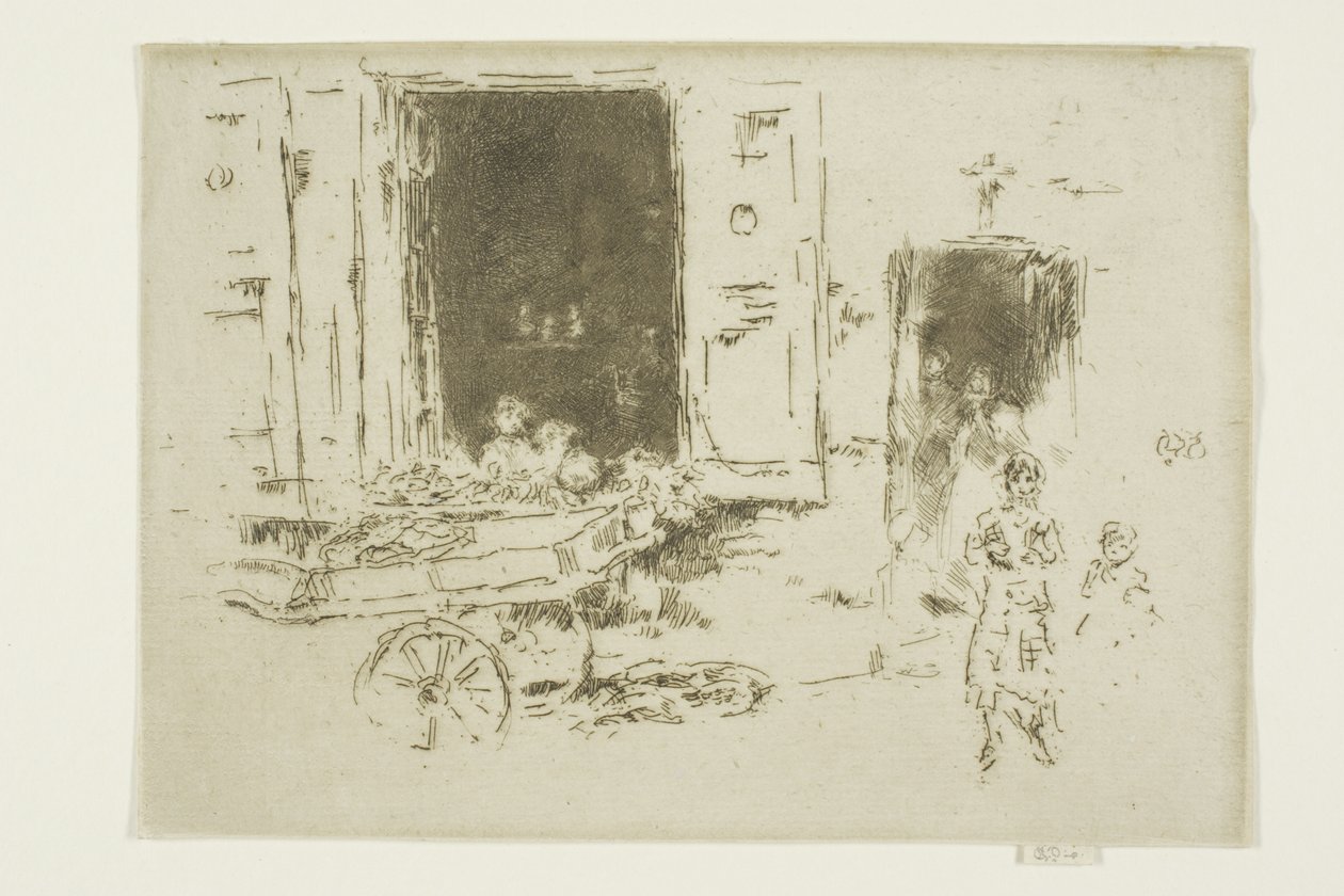 The Barrow - Distrito de Marolles, Bruxelas de James Abbott McNeill Whistler