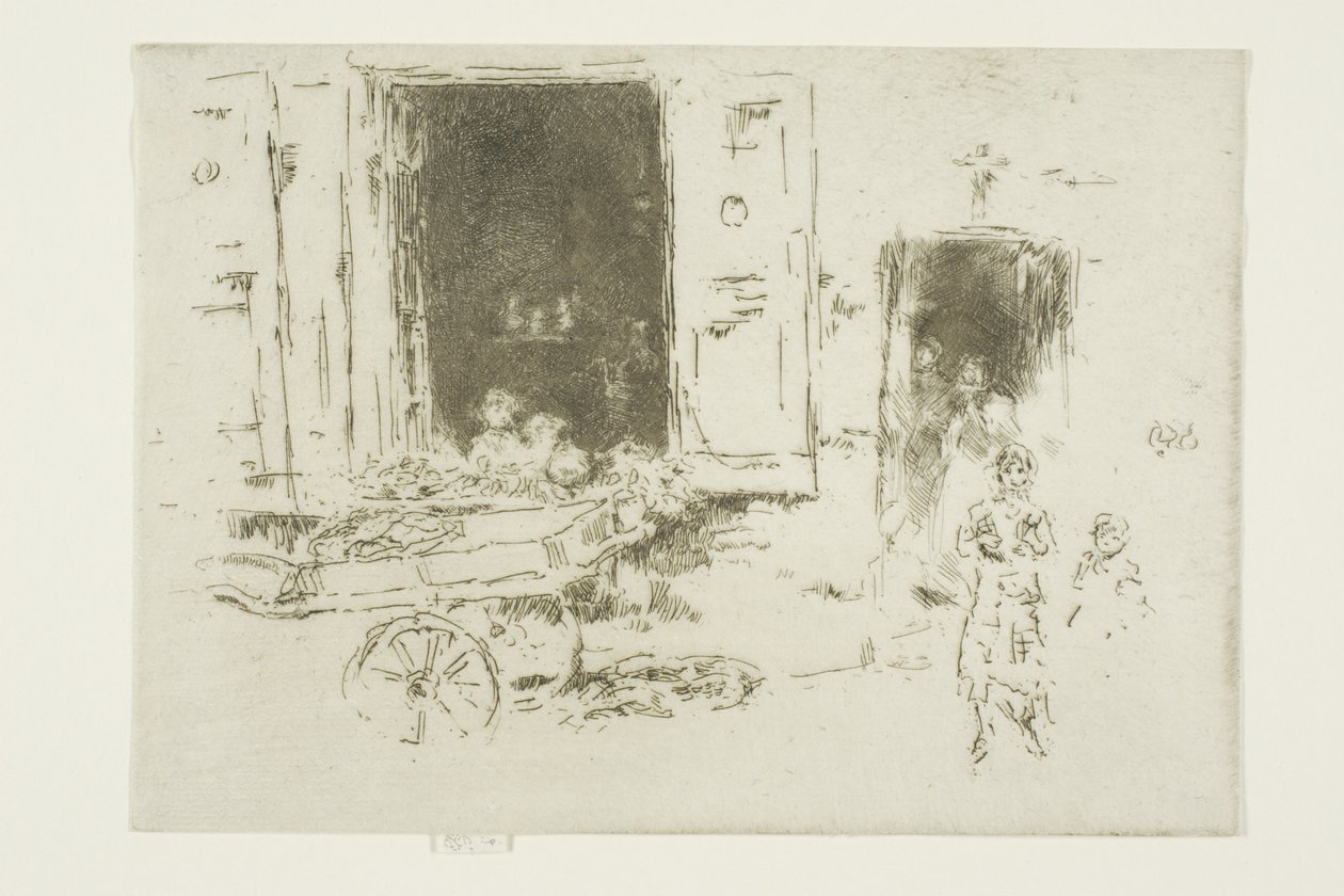 The Barrow - Distrito de Marolles, Bruxelas de James Abbott McNeill Whistler