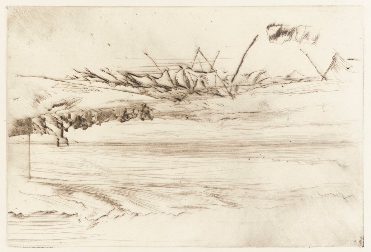 A praia, Hastings de James Abbott McNeill Whistler