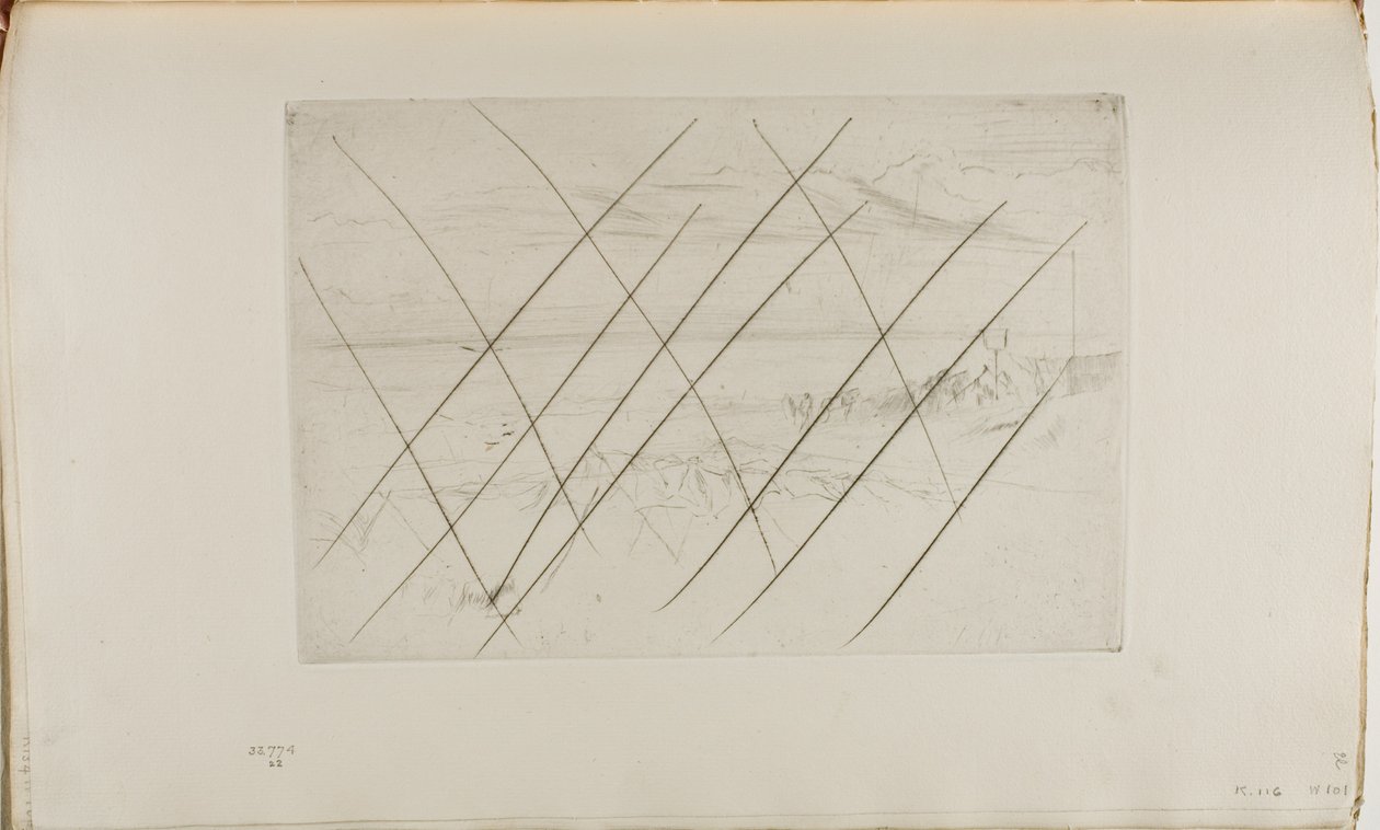 A praia, Hastings de James Abbott McNeill Whistler