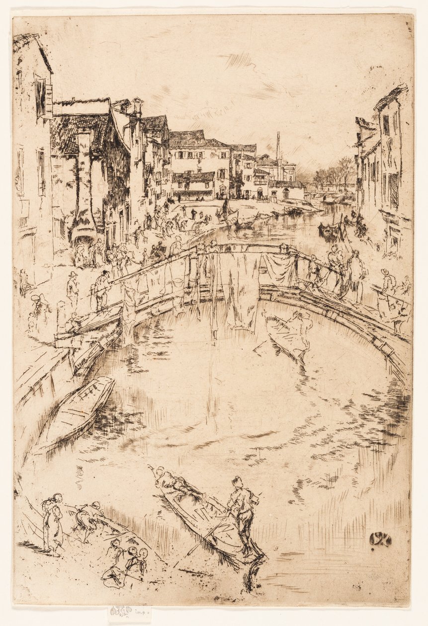 A Ponte, Santa Marta de James Abbott McNeill Whistler