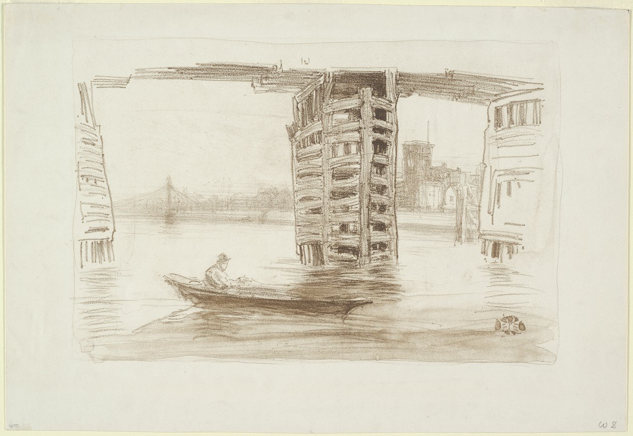 A ponte larga de James Abbott McNeill Whistler