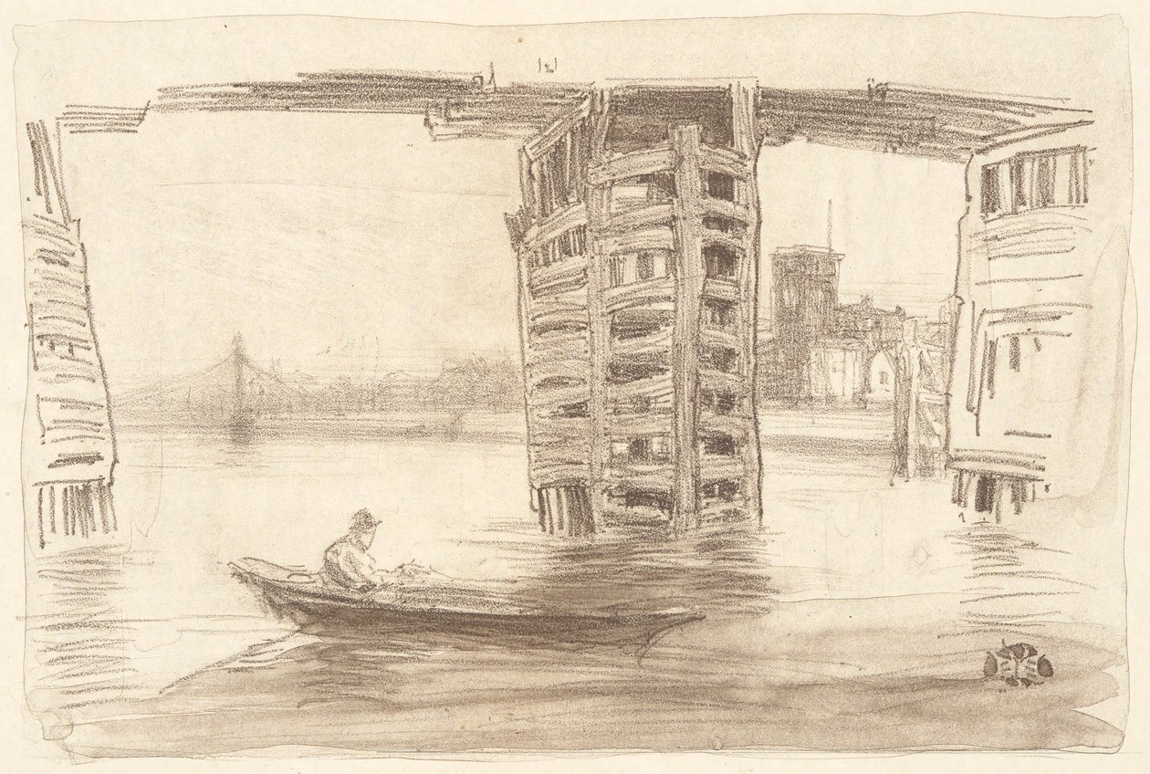 A Ponte Larga de James Abbott McNeill Whistler