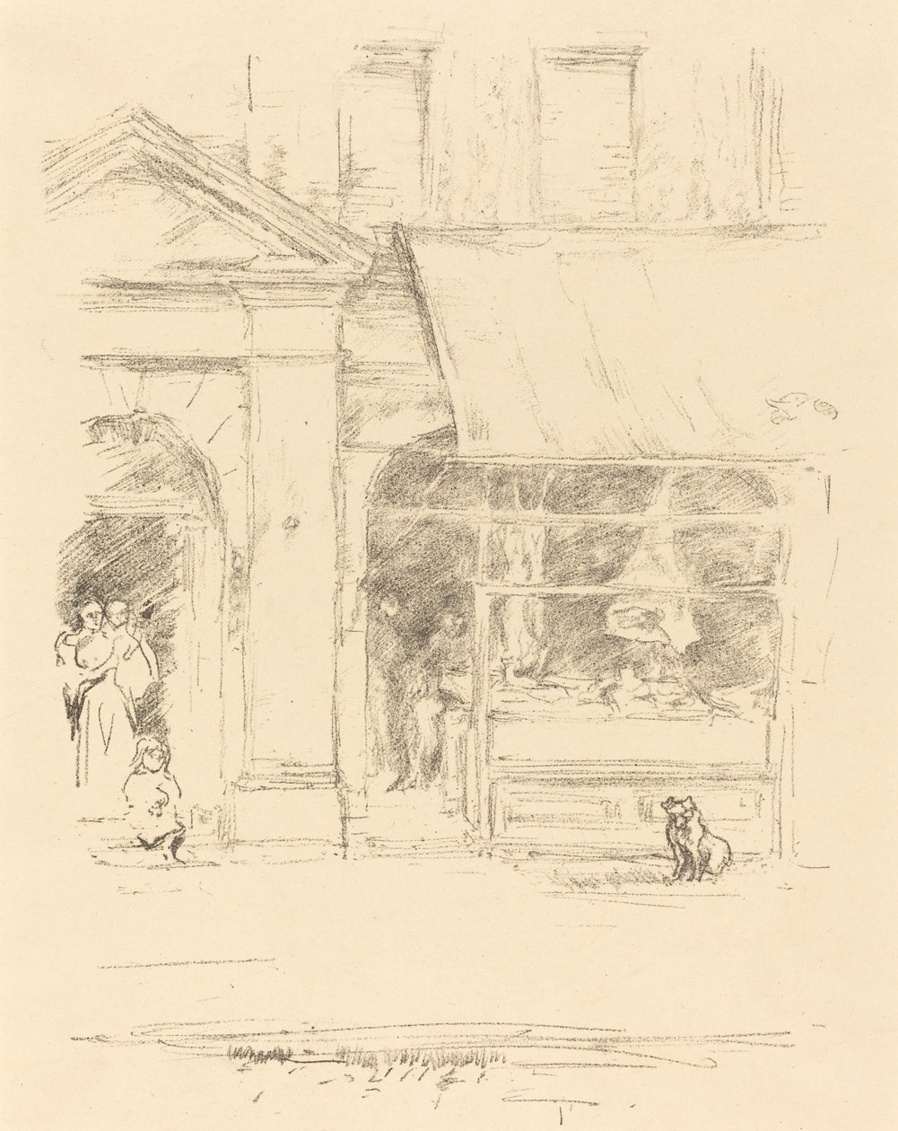 O cão do açougueiro de James Abbott McNeill Whistler