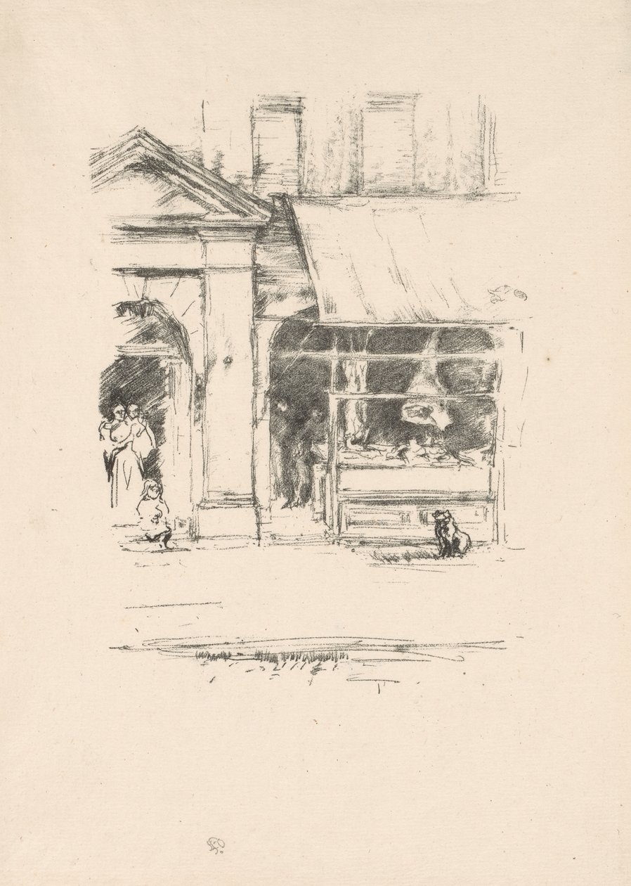 O cão do talhante de James McNeill Whistler