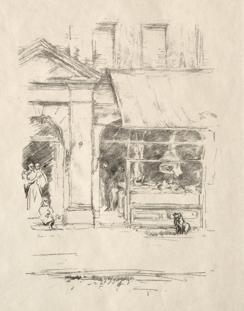 O cão do talhante de James McNeill Whistler