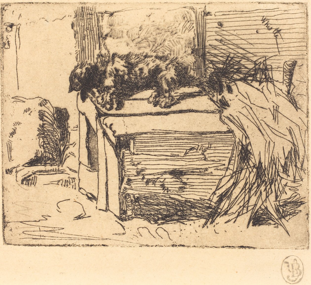 O cão no canil de James Abbott McNeill Whistler