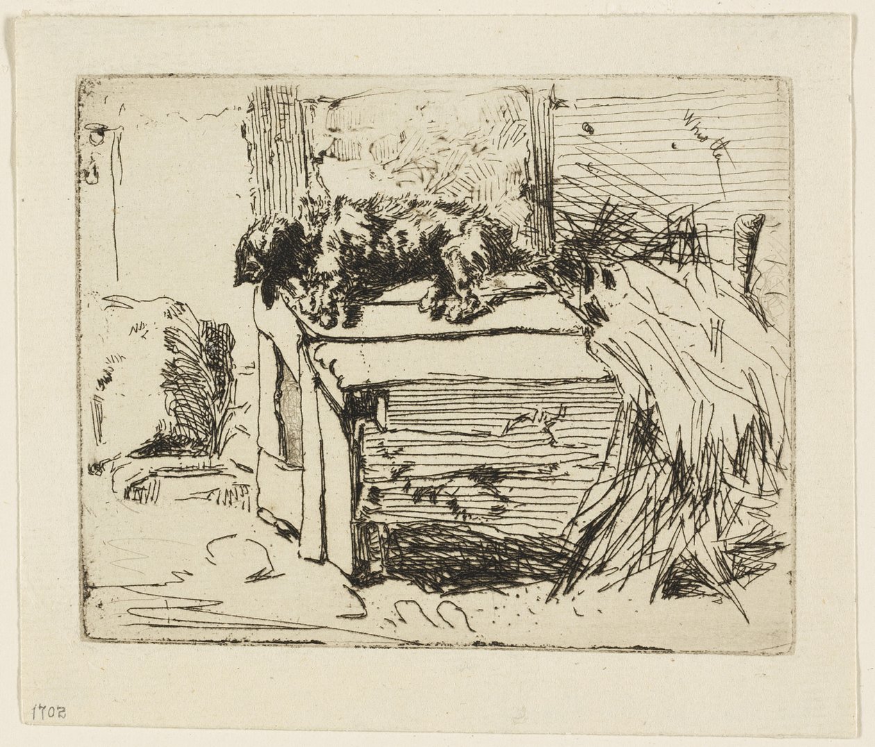 O cão no canil de James Abbott McNeill Whistler