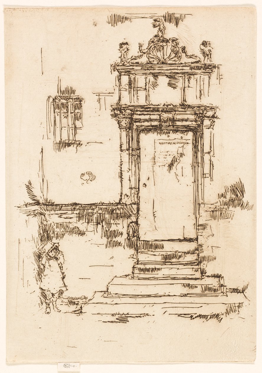 A Porta da Capela, Montrésor de James McNeill Whistler