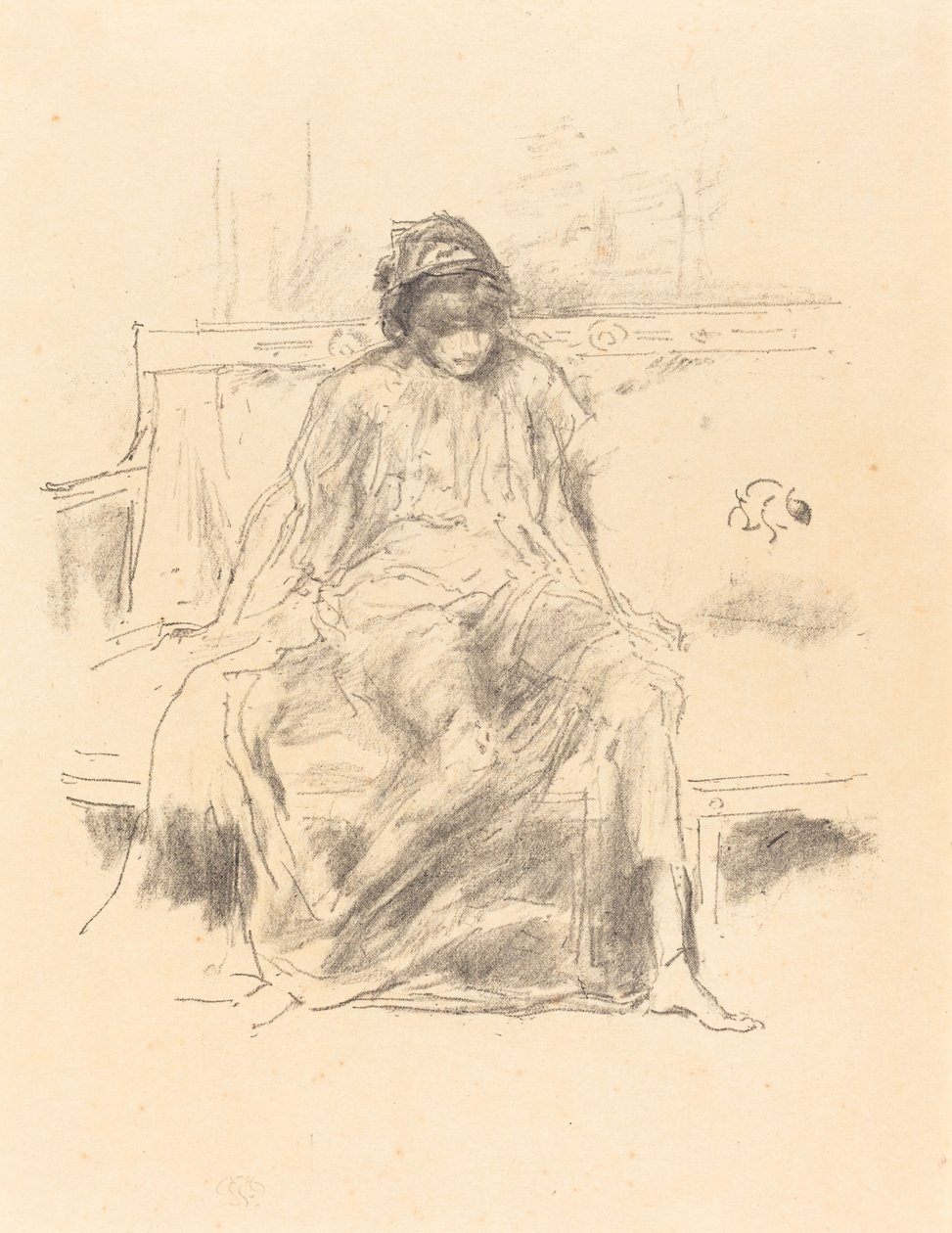A Figura Drapejada, Sentada de James Abbott McNeill Whistler