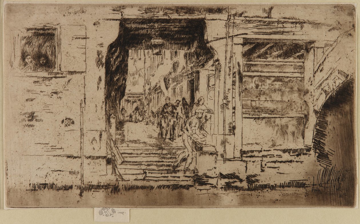 A peixaria, Veneza de James Abbott McNeill Whistler