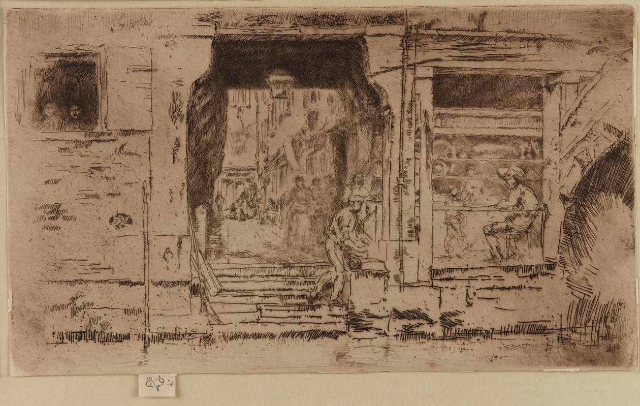 A peixaria, Veneza de James Abbott McNeill Whistler