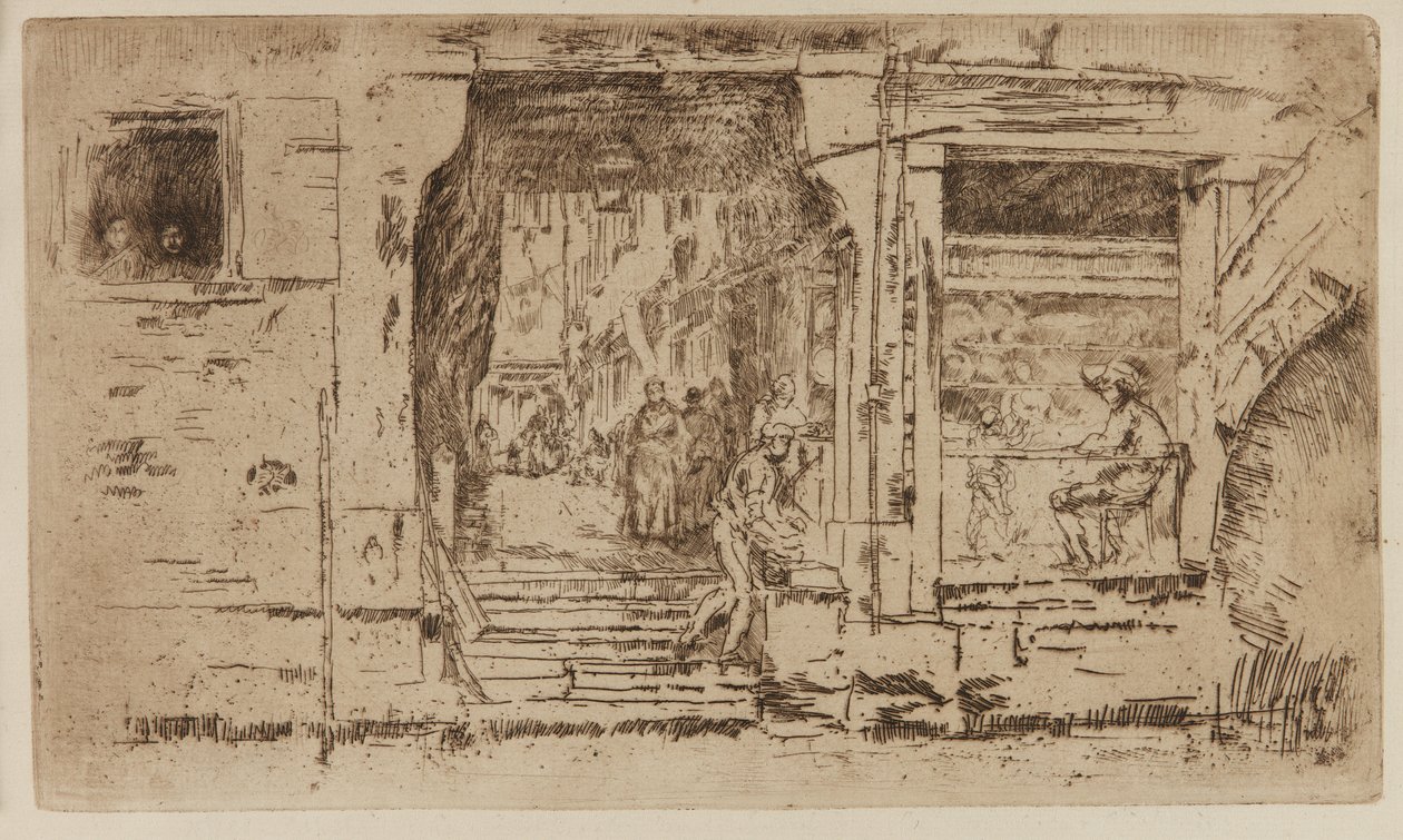 A peixaria, Veneza de James Abbott McNeill Whistler