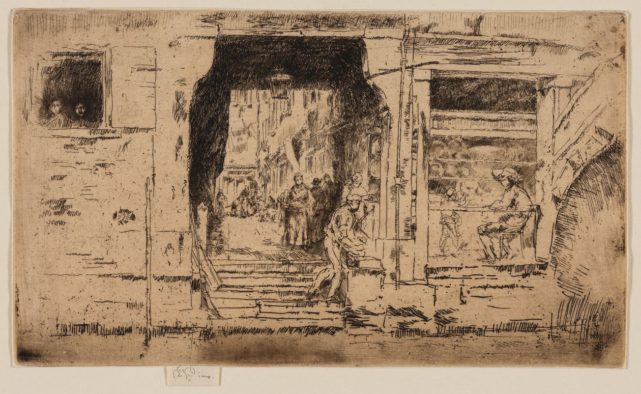 A peixaria, Veneza de James Abbott McNeill Whistler