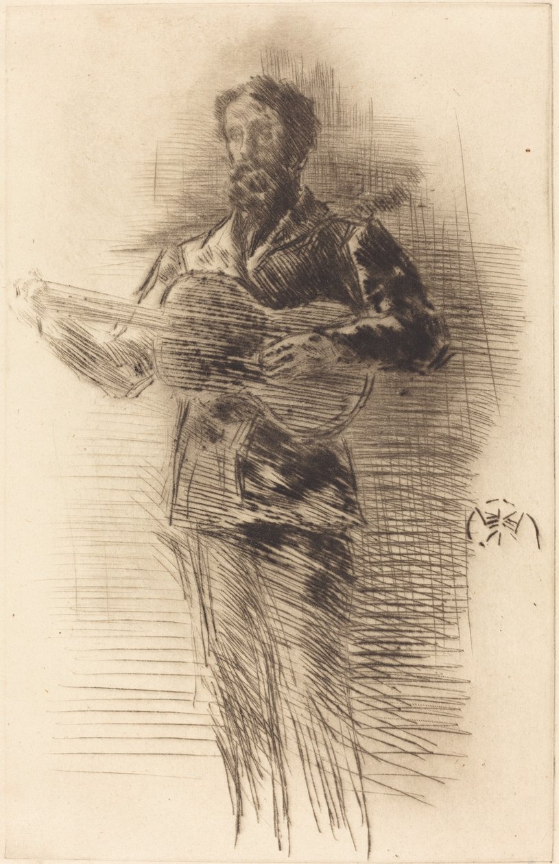O guitarrista de James Abbott McNeill Whistler