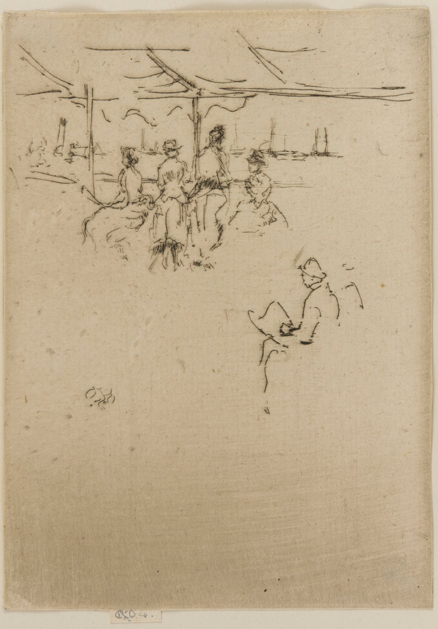 O palco de pouso, vacas de James Abbott McNeill Whistler