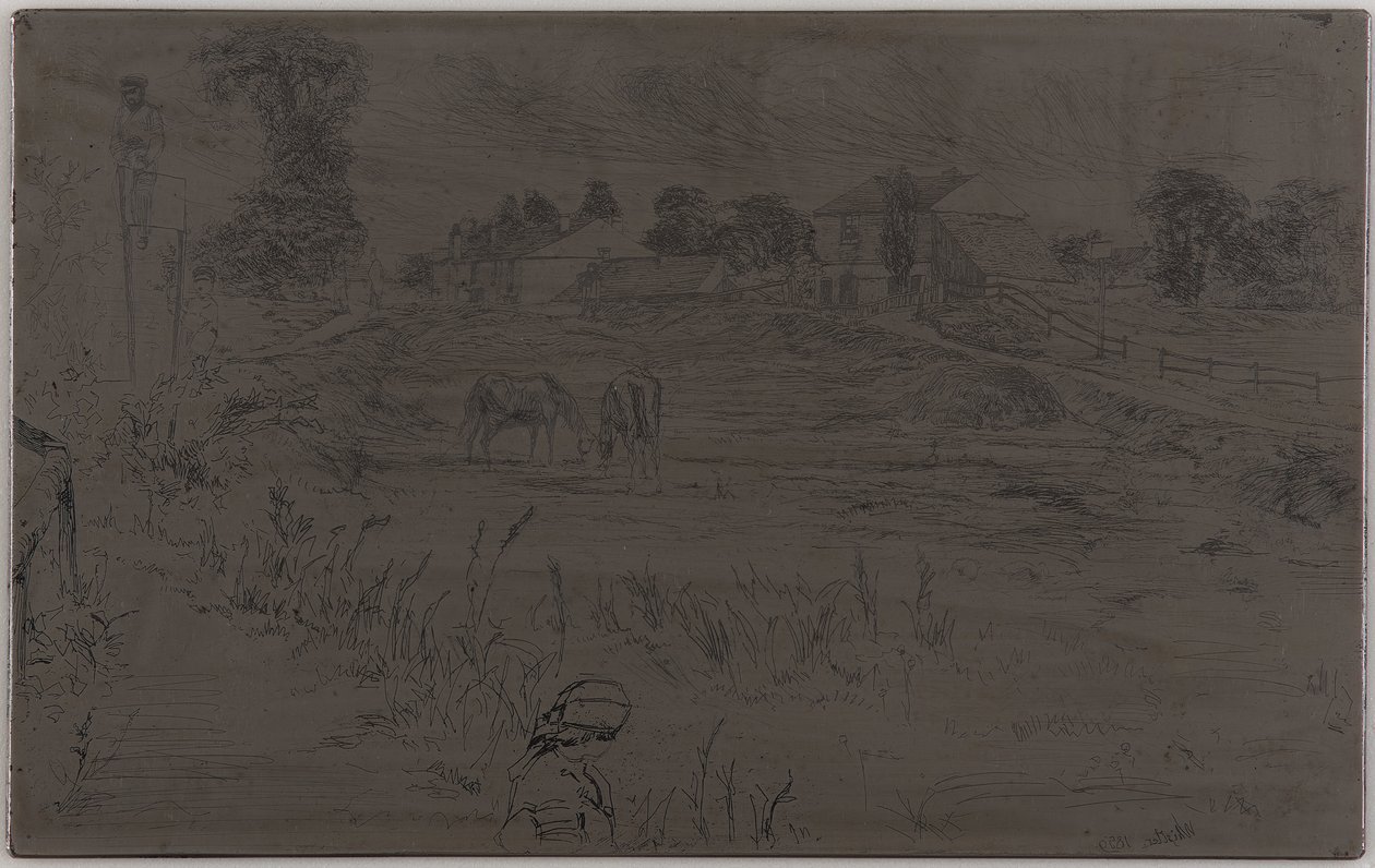A paisagem com o cavalo de James Abbott McNeill Whistler