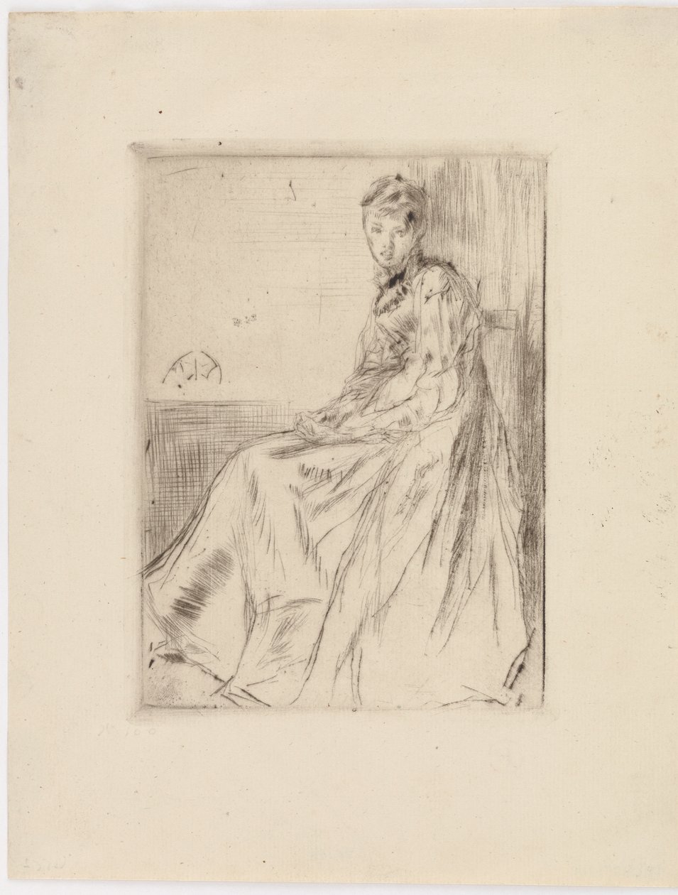 A Carta (Maud, sentada) de James Abbott McNeill Whistler