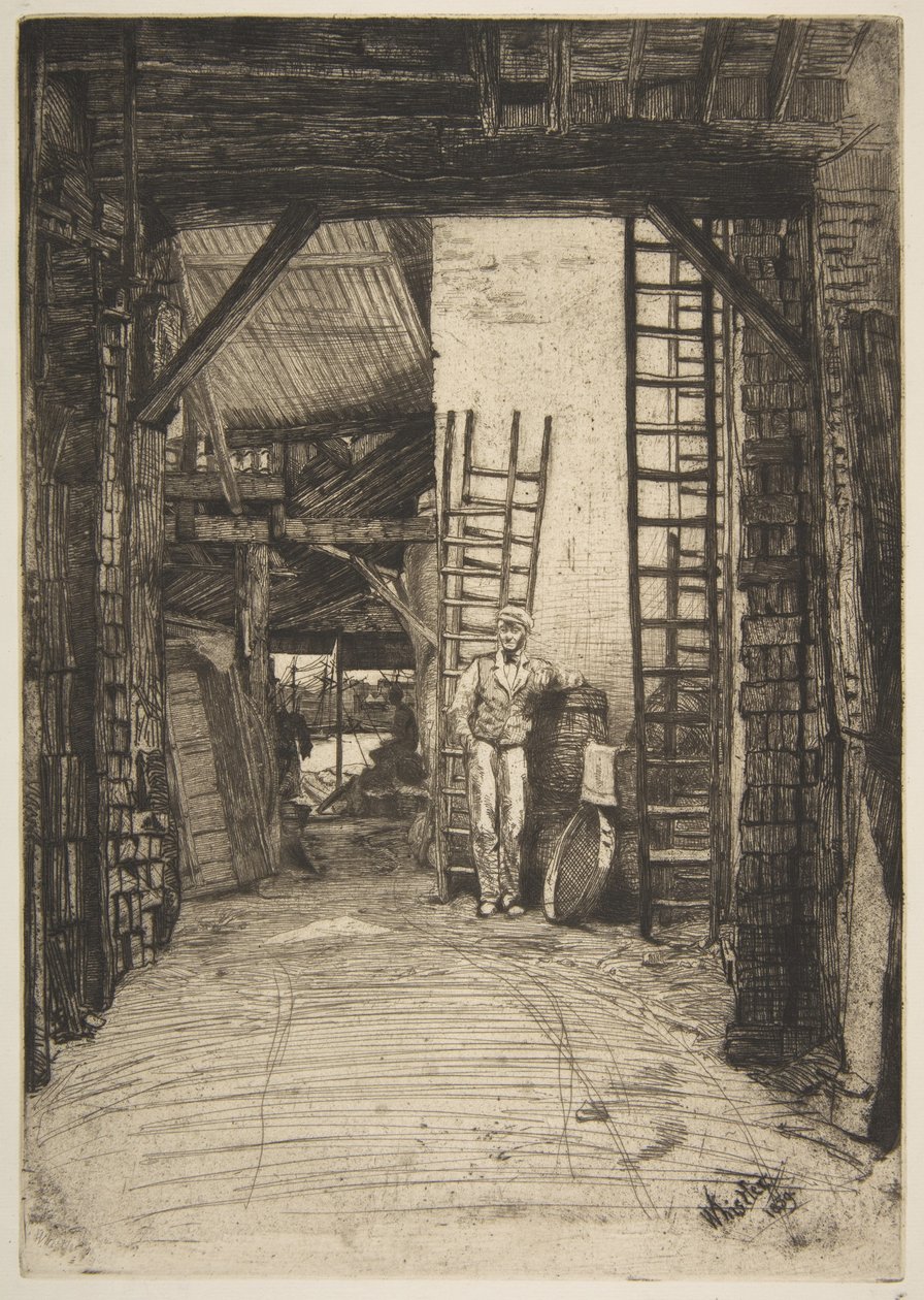 O fabricante de cal (W. Jones, fabricante de cal, Thames Street) de James McNeill Whistler