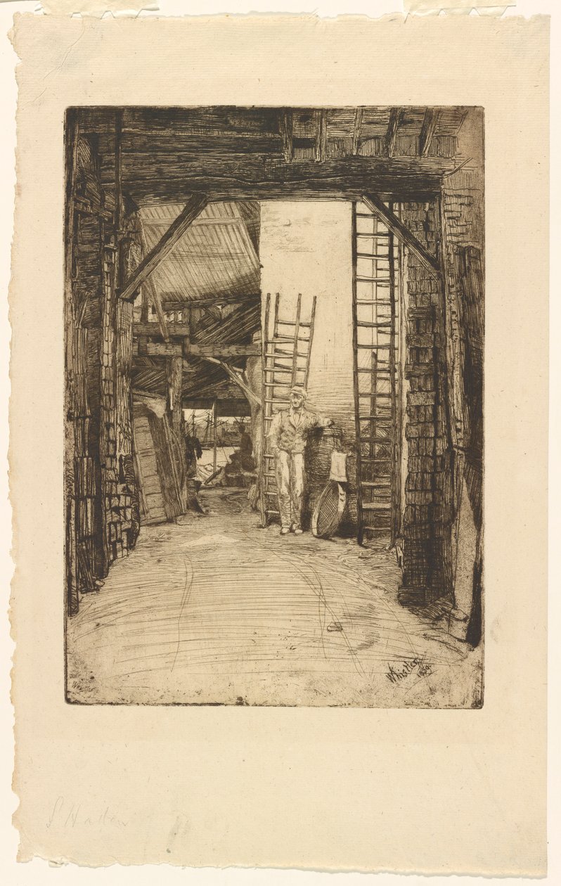 O Queimador de Cal de James Abbott McNeill Whistler